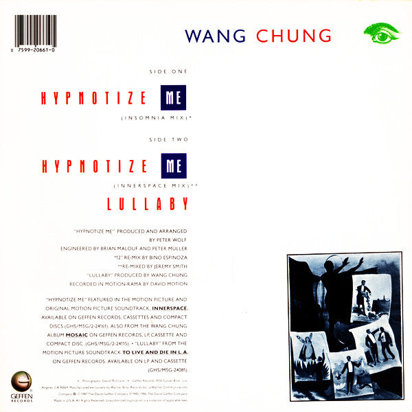 Wang Chung : Hypnotize Me (12", Maxi)