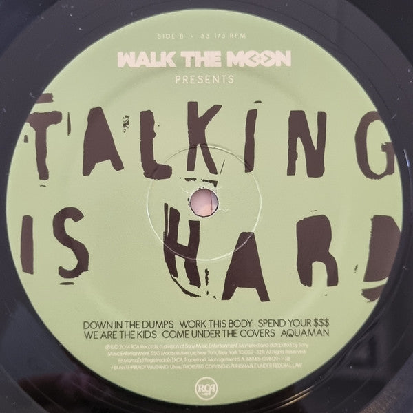 Walk The Moon (2) : Talking Is Hard (LP, Album)