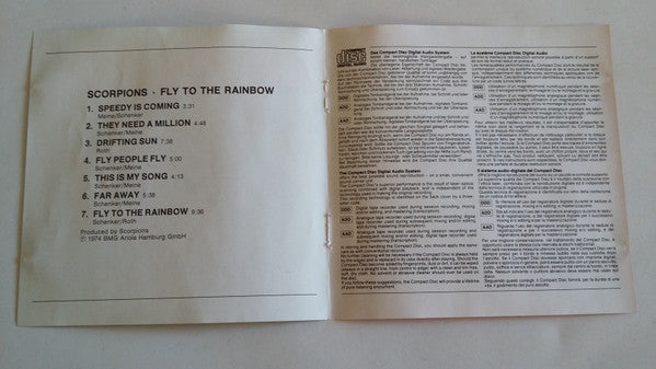 Scorpions : Fly To The Rainbow (CD, Album, RE)