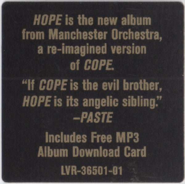 Manchester Orchestra : Hope (LP, Album)