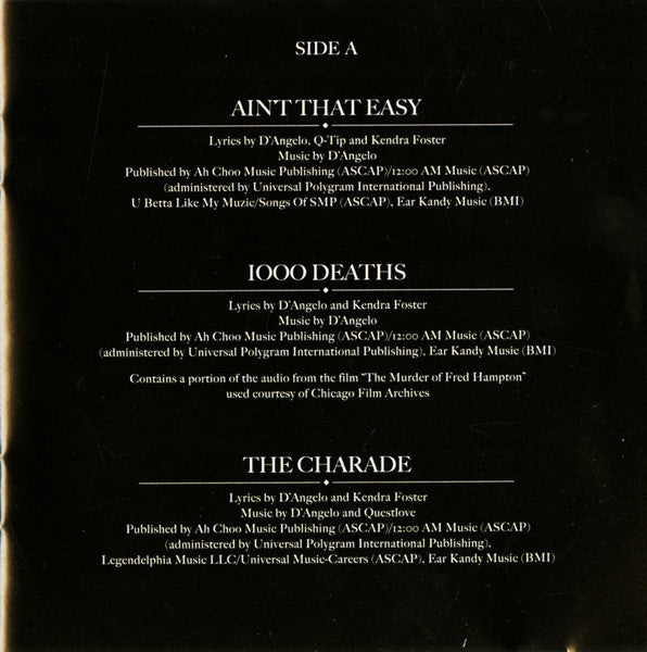 D'Angelo And The Vanguard (3) : Black Messiah (CD, Album)