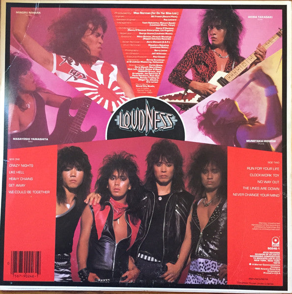 Loudness (5) : Thunder In The East (LP, Album, Club, RP, Car)