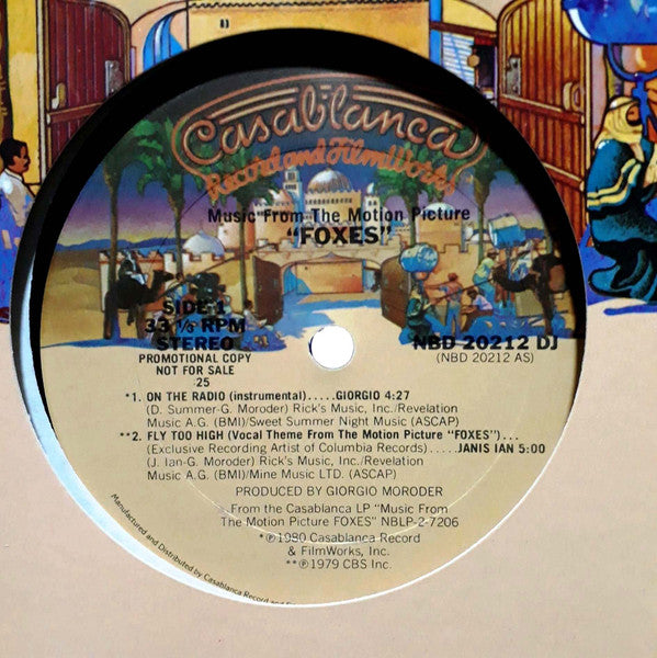 Various : Music From The Motion Picture "Foxes" (12", Promo, 25)