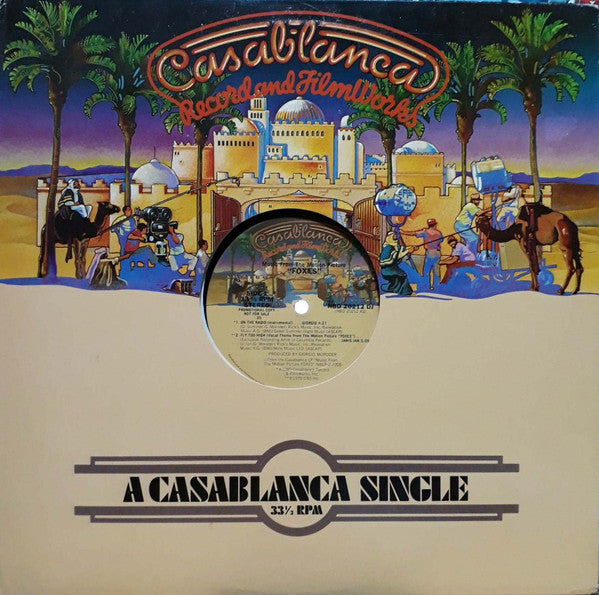 Various : Music From The Motion Picture "Foxes" (12", Promo, 25)