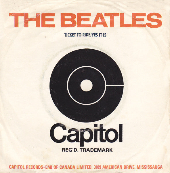 The Beatles : Ticket To Ride (7", RE)