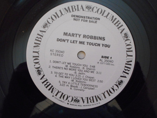 Marty Robbins : Don't Let Me Touch You (LP, Promo)