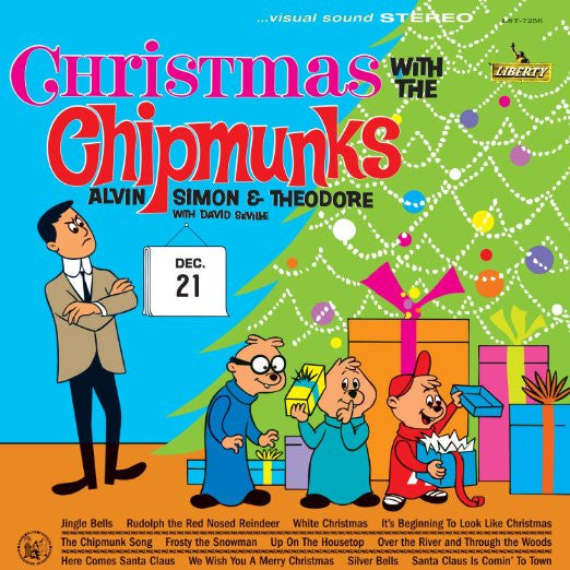 Alvin, Simon & Theodore* With David Seville : Christmas With The Chipmunks (LP, Album, RE, Foi)