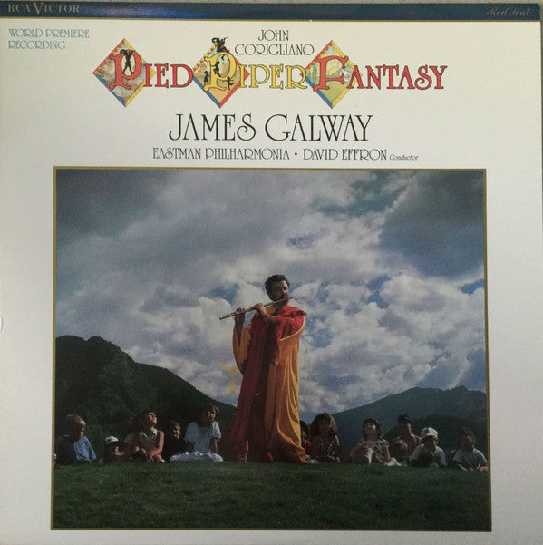 John Corigliano / James Galway, Eastman Philharmonia, David Effron : Pied Piper Fantasy (Concerto For Flute And Orchestra) (LP)