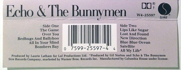 Echo & The Bunnymen : Echo & The Bunnymen (Cass, Album, Club, CRC)