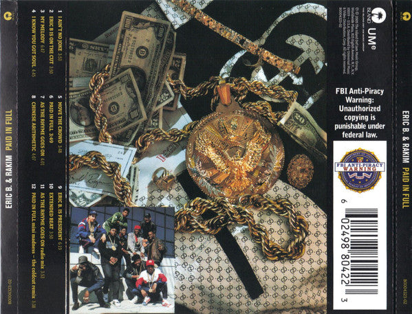 Eric B. & Rakim / Paid In Full /CD国内初盤帯付 Buy Eric B. & Rakim : Paid In Full (CD, Album, RE) Online for a