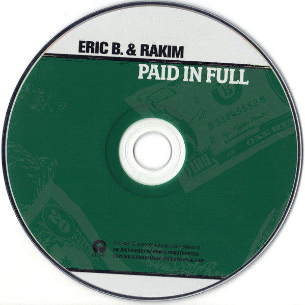 Eric B. & Rakim : Paid In Full (CD, Album, RE)