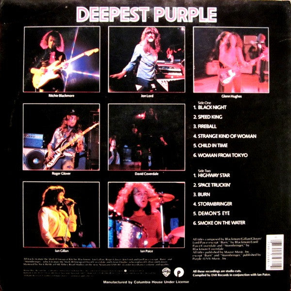 Deep Purple : Deepest Purple : The Very Best Of Deep Purple (LP, Comp, Club)