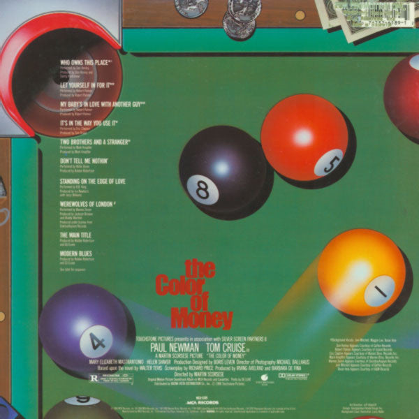 Various : "The Color Of Money" - The Original Motion Picture Soundtrack (LP, Album, Comp, Pic)