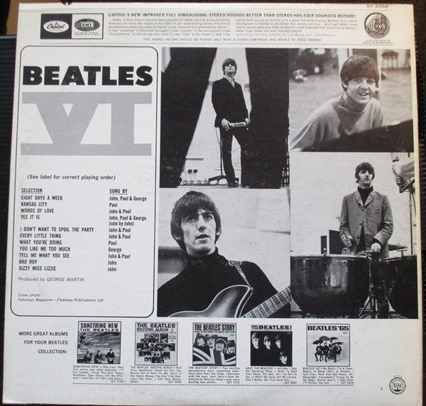 The Beatles : Beatles VI (LP, Album, Los)