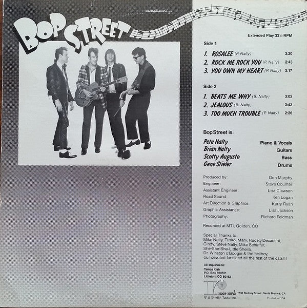 Bop Street : Hang On! (LP, Album, EP)