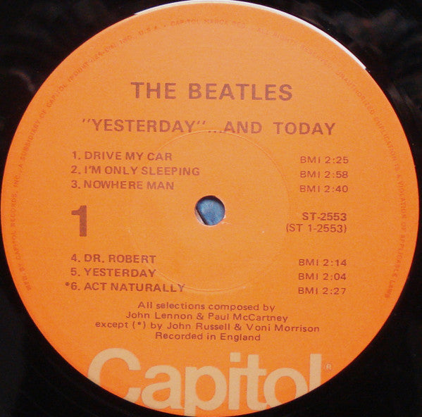 The Beatles : Yesterday And Today (LP, Album, Comp, RE, Jac)