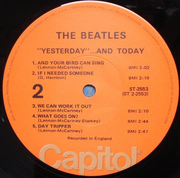 The Beatles : Yesterday And Today (LP, Album, Comp, RE, Jac)