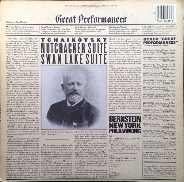Tchaikovsky* / Bernstein*, New York Philharmonic : Nutcracker Suite / Swan Lake Suite (LP, RM)