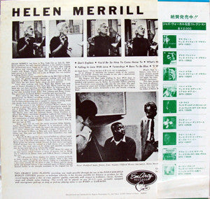 Helen Merrill : Helen Merrill (LP, Album, Mono, RE)