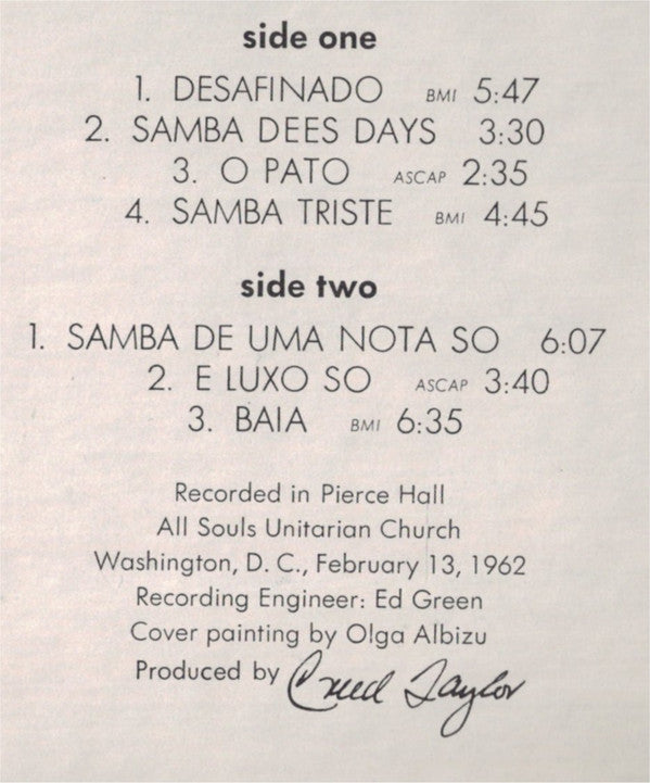 Stan Getz / Charlie Byrd : Jazz Samba (LP, Album, Gat)