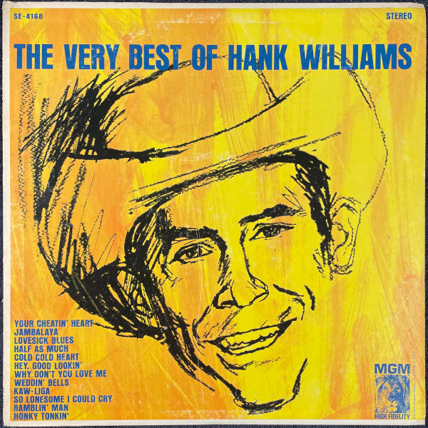 Hank Williams : The Very Best Of Hank Williams (LP, Comp, Club, Cap)