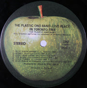 The Plastic Ono Band : Live Peace In Toronto 1969 (LP, Album, Jac)
