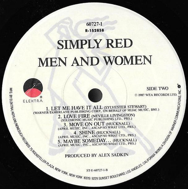 Simply Red : Men And Women (LP, Album, Club)