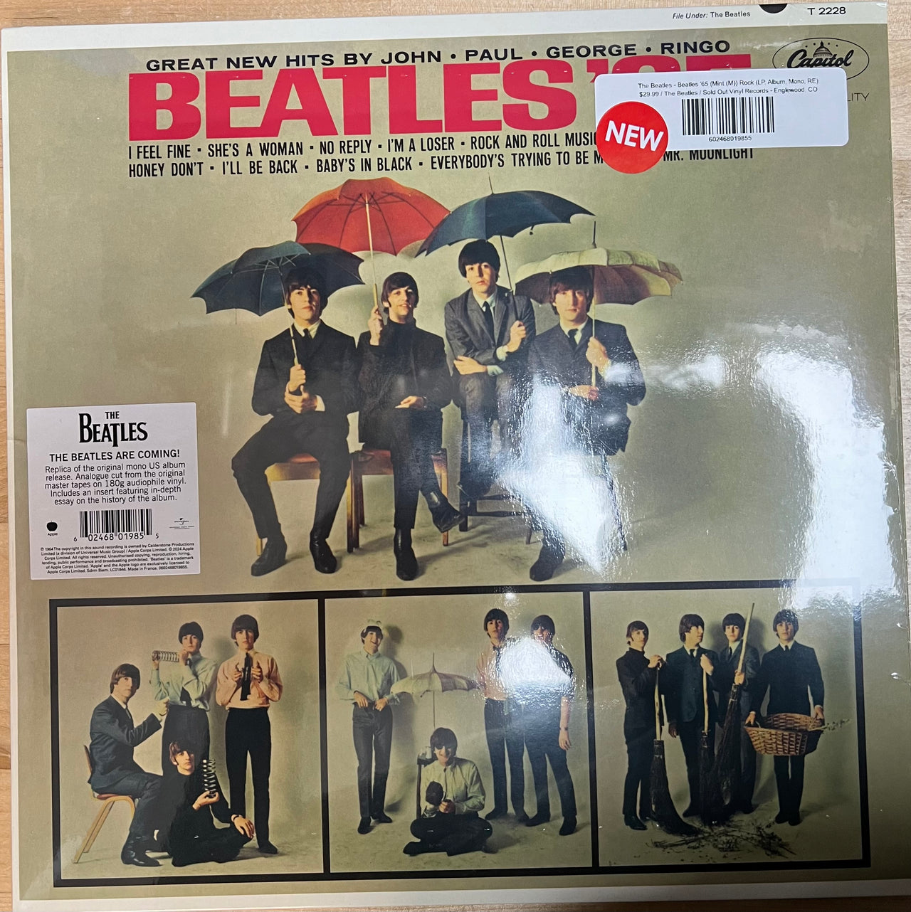 The Beatles - Beatles '65 (Mint (M)) Rock (LP, Album, Mono, RE)