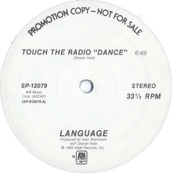 Language (4) : Touch The Radio "Dance" (12", Promo)