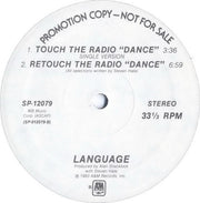 Language (4) : Touch The Radio "Dance" (12", Promo)