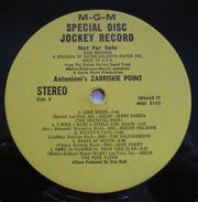Various : Music From The Motion Picture Sound Track Zabriskie Point (LP, Comp, Promo, Yel)