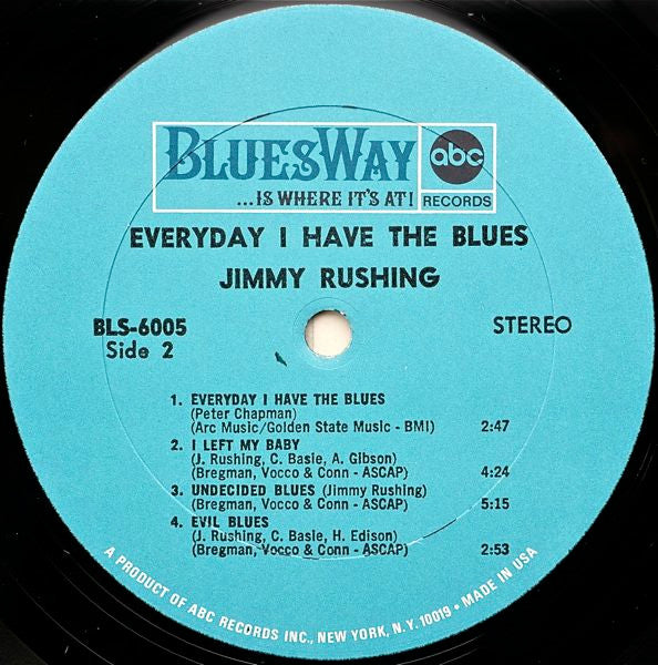 Jimmy Rushing With Oliver Nelson And His Orchestra : Every Day I Have The Blues (LP, Album)