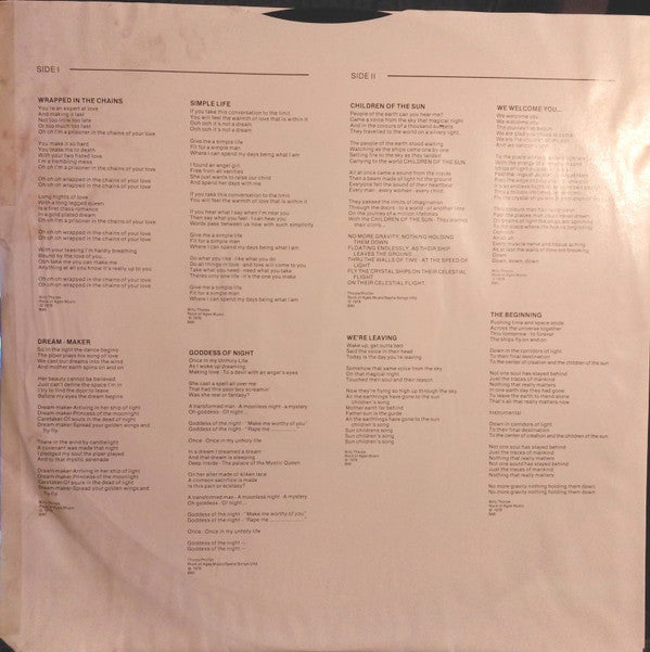 Billy Thorpe : Children Of The Sun (LP, Album, RE, 56 )