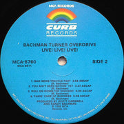 Bachman-Turner Overdrive : Live! Live! Live! (LP, Album, Glo)
