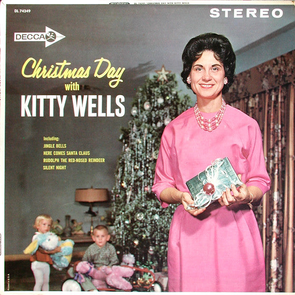 Kitty Wells : Christmas Day With Kitty Wells (LP, Album, Pin)