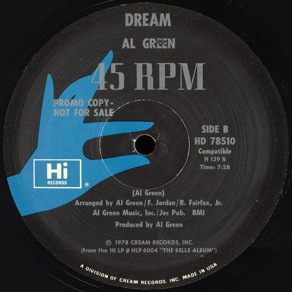 Al Green : I Feel Good / Dream (12", Single, Promo)