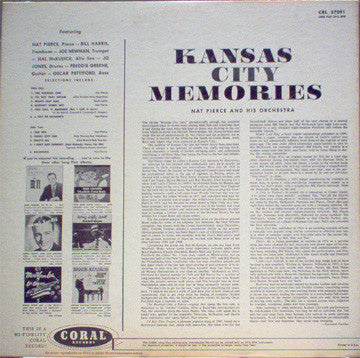 The Nat Pierce Orchestra : Kansas City Memories (LP, Album)