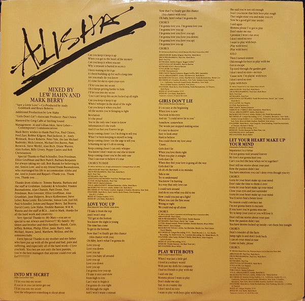 Alisha : Nightwalkin' (LP, Album)