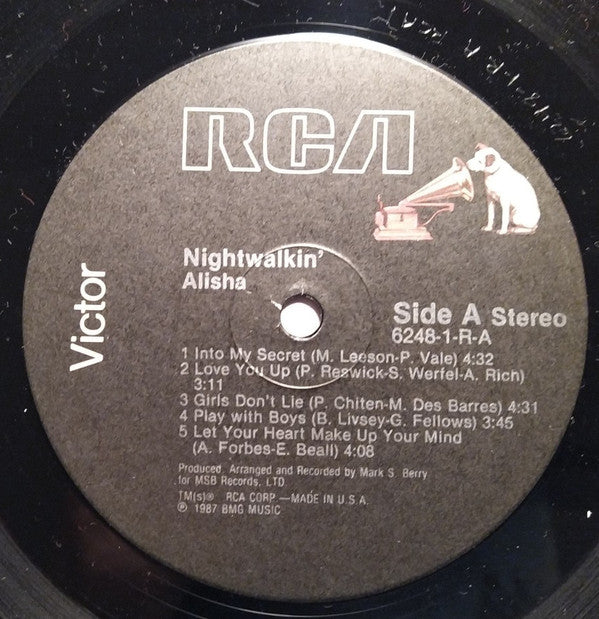 Alisha : Nightwalkin' (LP, Album)