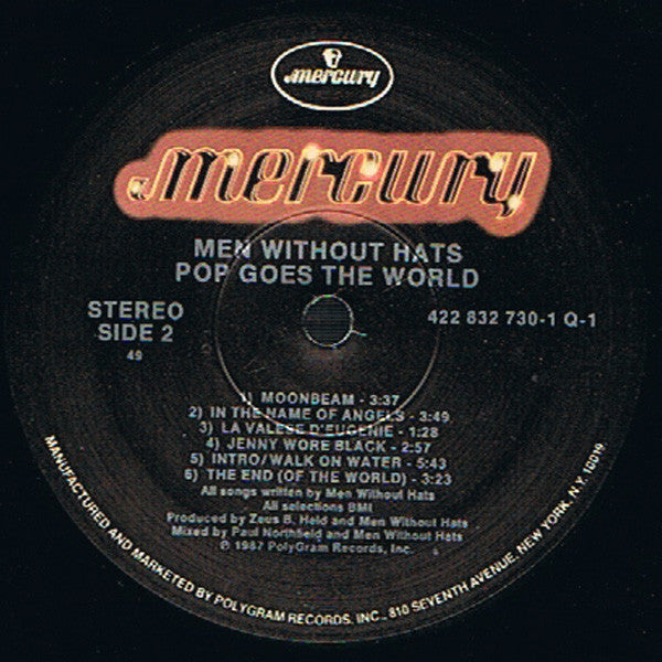 Men Without Hats : Pop Goes The World (LP, Album, SRC)