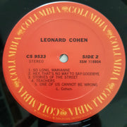Leonard Cohen : Songs Of Leonard Cohen (LP, Album)