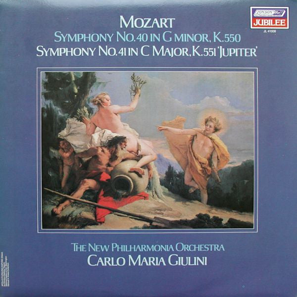 Wolfgang Amadeus Mozart, Carlo Maria Giulini, New Philharmonia Orchestra : Symphony No. 40 In G Minor, K. 550 / Symphony No. 41 In C Major, K. 551 ‘Jupiter’ (LP, RE)