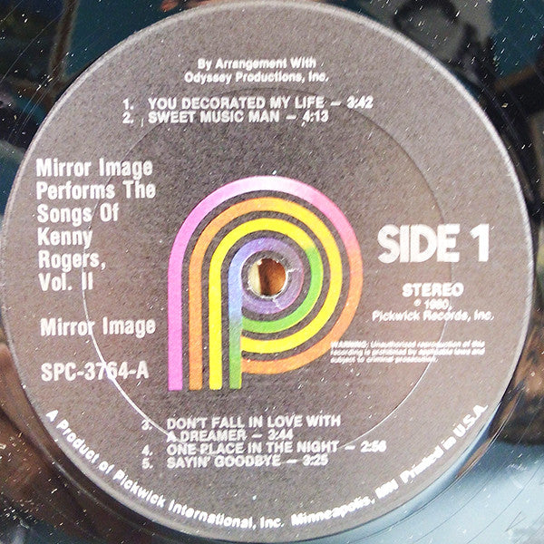 Mirror Image (4) : Performs The Songs Of Kenny Rogers Vol. 2 (LP, Album)