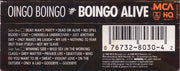 Oingo Boingo : Boingo Alive (Celebration Of A Decade 1979–1988) (Cass, Album)