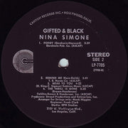 Nina Simone : Gifted & Black (LP, Album, Mon)