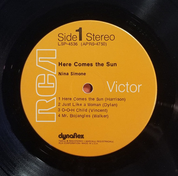 Nina Simone : Here Comes The Sun (LP, Album, Ind)