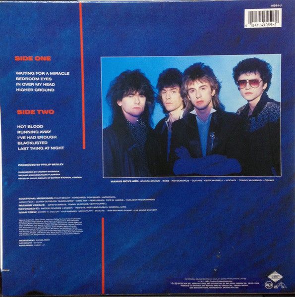 Mama's Boys : Growing Up The Hard Way (LP, Album, Club)