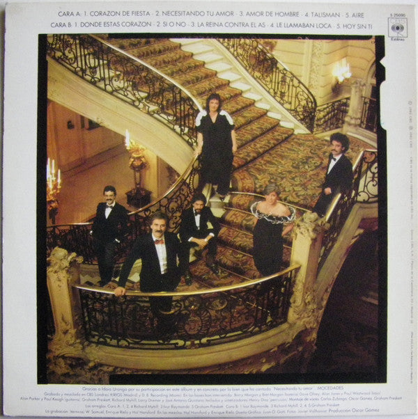 Mocedades : Amor De Hombre (LP, Album, Gat)