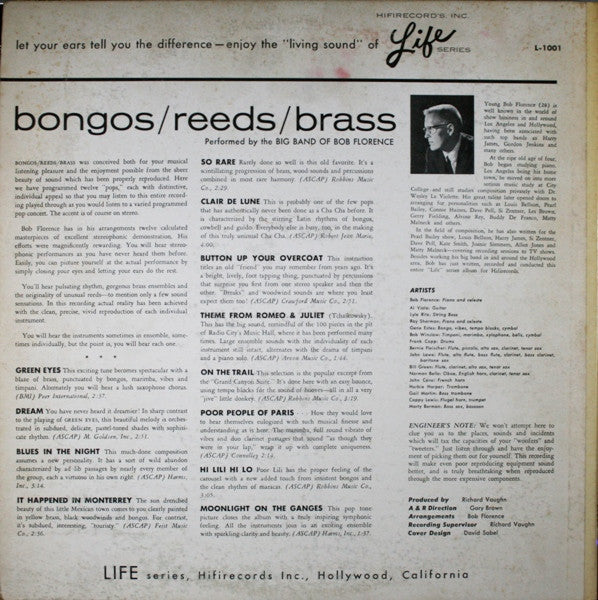 Bob Florence/Big Band* : Bongos / Reeds / Brass (LP, Album, Mono, Gat)