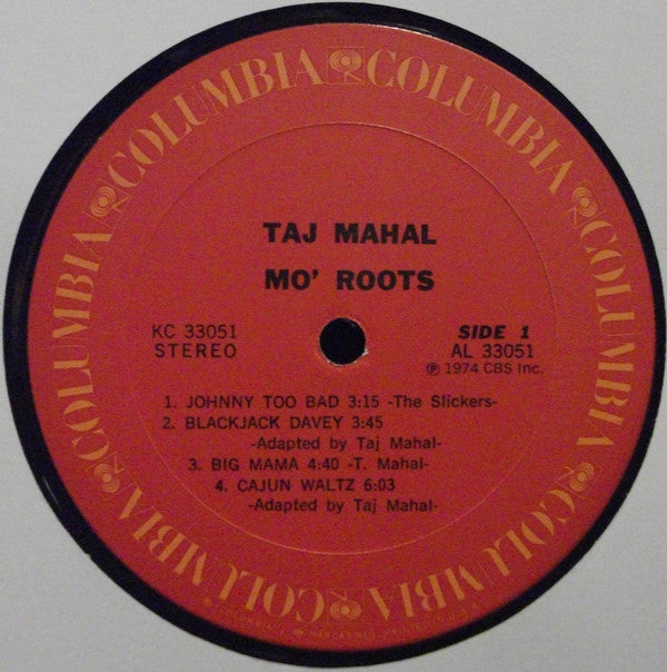 Taj Mahal : Mo' Roots (LP, Album, San)